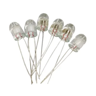 6mm 7mm 8mm Round Top Miniature Neon Bulb Indicator Lamps Rice Bulb AC 100V/110V Resistance Neon-Light Lampada White Red Orange