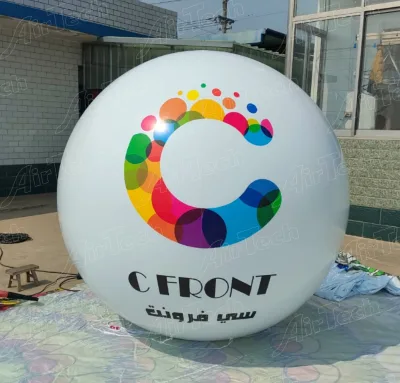 Activity Giant Inflatable Helium Balloon Customized Inflatable Helium Parade Sphere/ Aglobe/Global With Logo or Led