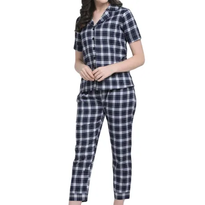 Wholesale Cotton Pajamas Usa Womens Cotton Holiday Pajama Sets 2 Piece