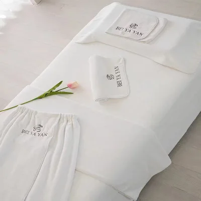 Wholesale Microfiber Spa Towel Custom Embroidered Bed Wrap for Esthetician Cosmetologist Quick-Dry Bath Towel Absorbent for