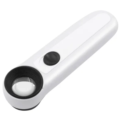 40x X21mm Handheld Jewelry Identification Magnifier with LED Dual Lights