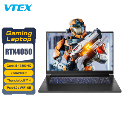 Wholesale New Lowest Price Laptop Notebook 17.3 Inch Ddr5 8G Rtx4050 6G Bt Cnvi M.2 2230 Laptop Gaming Desktop Laptop
