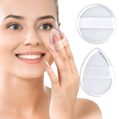 Silicone Makeup Clear Cosmetic Puff Pad Gel Foundation Primer & BB Cream Applicator