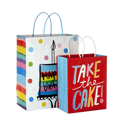 Cartoon Birthday Party Supplies Kids Birthday Party  Favors Happy Birthday Paper Bags