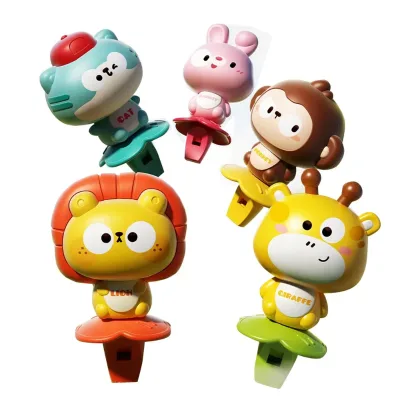 2024 Kids New Early Educational Cute Animal Whistle Toys Fun Outdoor Cartoon Pronunciation Whistle Toys