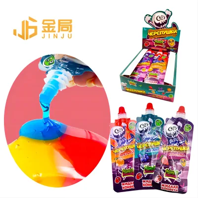 Russia Fruit Liquids Jam Candies Spout Pouch Fluid Jelly Drink Bagged Sucking Liquid Candy