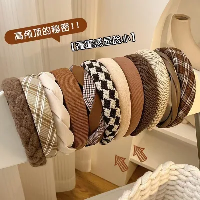 Colorful Soft Autumn Furry Women's Winter Headbands New Fashionable Headband for Women