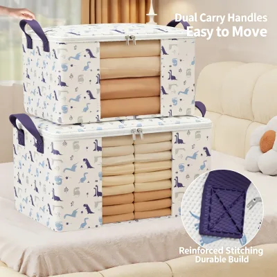 Wholesale Large-Folding Non-Woven Quilt Storage Bags | Low Price Reusable Clothing Organizer | Wardrobe Space Saver