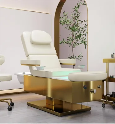 Reliable Quality New Arrivals Salon Furniture Multifunction Adjustable Head Foot Spa Shampoo Bed