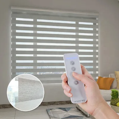 Zebra Blinds Custom Made Electric Window Shades Blackout Printed Roller Blind