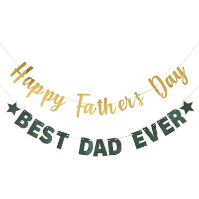 KLS Factory Wholesale High Quality Hot Multi Color Custom Packaging Fathers Day Party Decoration Banner Supplies