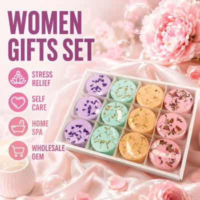 Women Gifts Set Stress Relief Self Care Relaxing Shower Supplies Home Spa Essential Oils Steamers Wholesale OEM