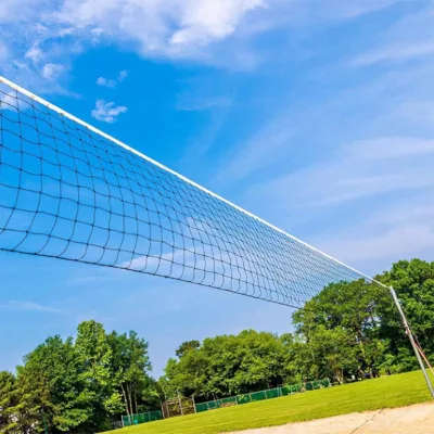 Heavy-Duty Steel Frame Volleyball Net Structure with Locking Wheels & Safety Padding with Carry Bag & Repair Accessories