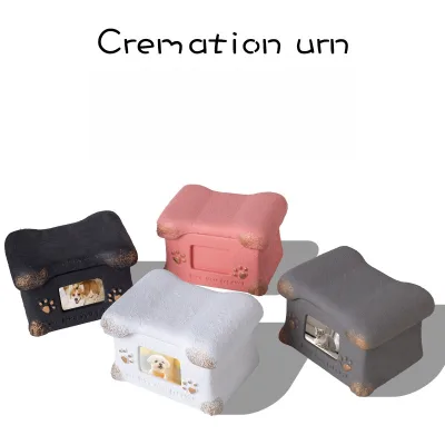 Wholesale Angel Cremation Coffin Box Pet Urn Memorial for Puppy Cat Dog Kitten Funeral Urn for Furry Friends