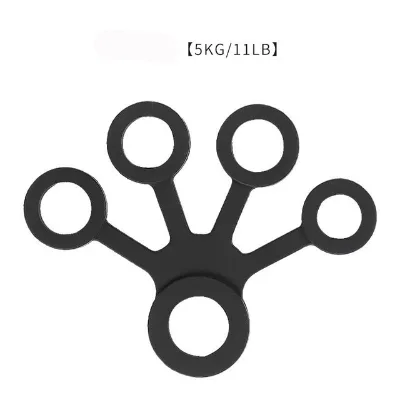 Silicone Five Finger Exerciser Strength Trainer for Athletes Hand Grip Strengthener