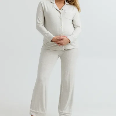 Factory New Design Custom Cotton Breathable Maternity Nursing Pajamas Women's Night Wear Comfortable Sleepwear Pyjamas
