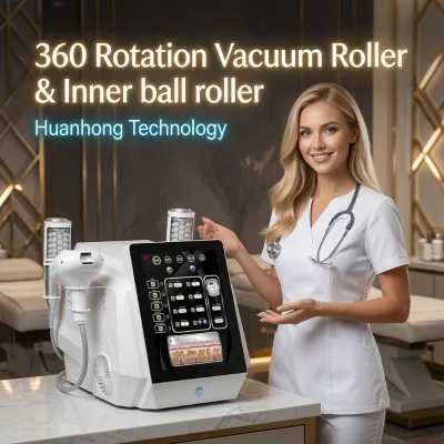 New Inner Ball Roller Fat Removal Rolling Body Slimming Facial Lifting Skin Tightening Roller Vibrating Massager Machine