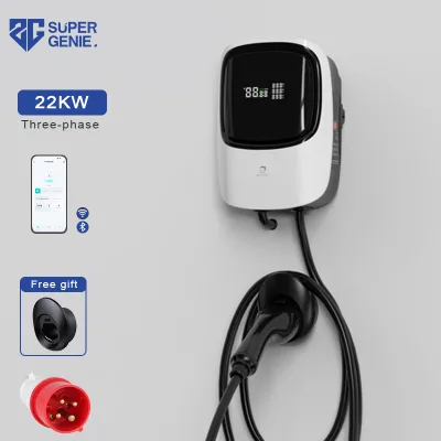 22kw Wall-Mounted EV Charger 32A Fast Electric Vehicle Car Charging Station Home Smart APP WIFI OCPP for BYD Seal Model S Y OEM