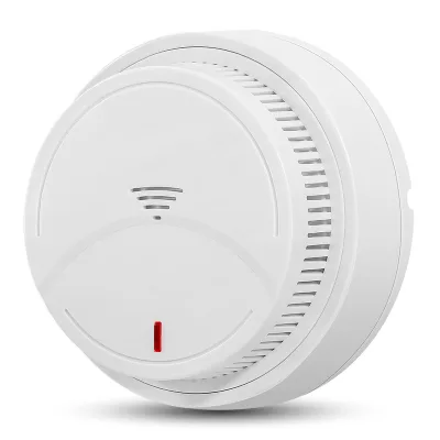 New Standalone Photoelectric Smoke Detector Ceiling Mount High-Pitch Alarm 3V Battery Fire Alarm