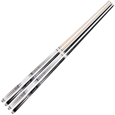 CUPPA Pool Cue Set with Water Bird Design Large Medium Small Head Chinese Black Eight & American Nine Ball Cocobolo Butt Sleeve
