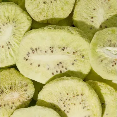 High Quality Factory Wholesale  Freeze Dried Green Heart Kiwi Slice 100% Natural Zero Added Sugar
