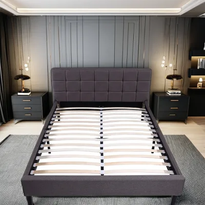 Muebles De Dormitorio De Hotel De Lujo Juegos De Dormitorio Cama Tapizada Con Colchon