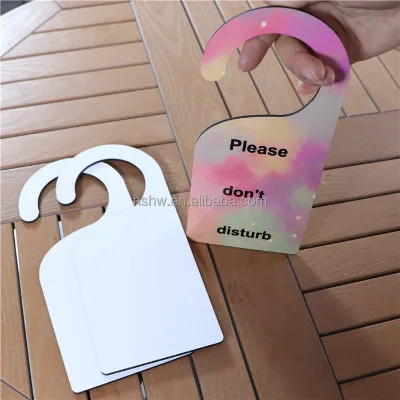 China Supply MDF Sublimation Blank Sublimate Door Hanger - 4" X 9"