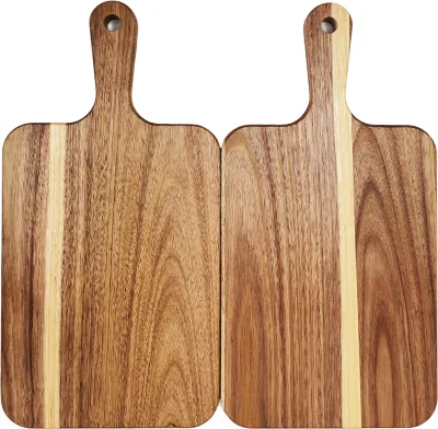 Handcrafted Black Walnut Solid Wooden Appetizer Dessert Fruits Vegetables Custom Cutting Serving Chopping Board for Kitchen