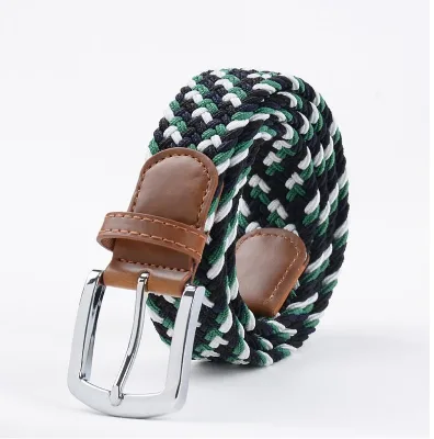 Custom Logo Woven Belt for Men and Women
