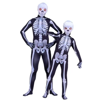 Family Parent-Child Matching Anime Halloween Party Jumpsuit Costume Cosplay Dead Pool Dress Girls Polyester Set