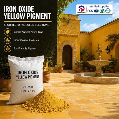 Reliable Quality Iron Oxide Yellow For Construction Piling Slurry Synthetic Inorganic Powder Building Material Sale