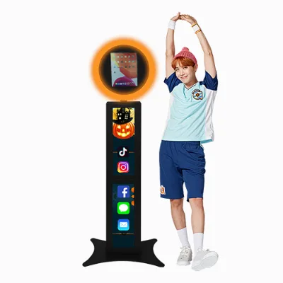 Vertical Portable ipad Photo Booth the Light Photo Booth Halloween Party