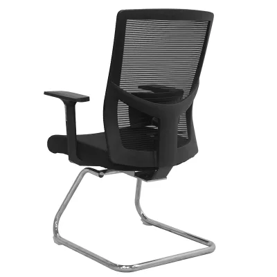 Visitor Office Chair Conference Chair Chromed Base with Lumbar Support Meeting Chair