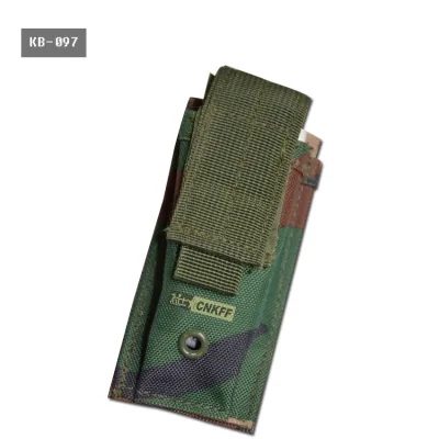 Tactical Flashlight Pouch  Led Torch Holder  Case Outdoor Camping  Folding Knife Light Bag