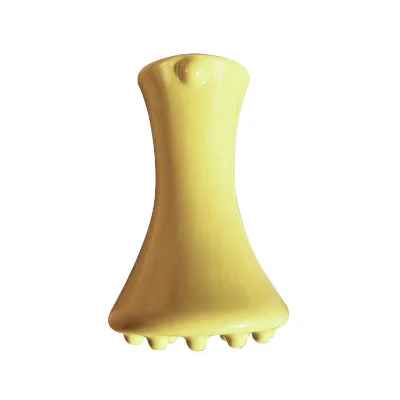 "Ceramic Facial Massage Tool with Guasha Stone for Relaxation and Fascial Release"
