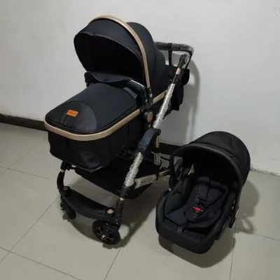 High quality 4-in-1 stroller plus basket multi-functional stroller for easy travel