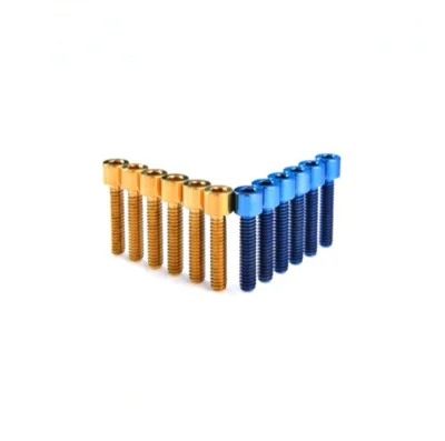 Multiple Colours Anodized Aluminium or Stainless Steel Thumb Screw with 6-32 Thread