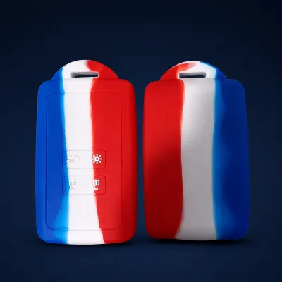 Coque de Cle en Silicone Pour Renault Megane IV Cle Intelligente 4 Boutons Accessoire Voiture Protection Tricolore OEM ODM