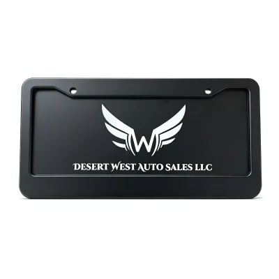 Custom Matt Black Metal License Plate Auto Car License Plate Tag USA Canada