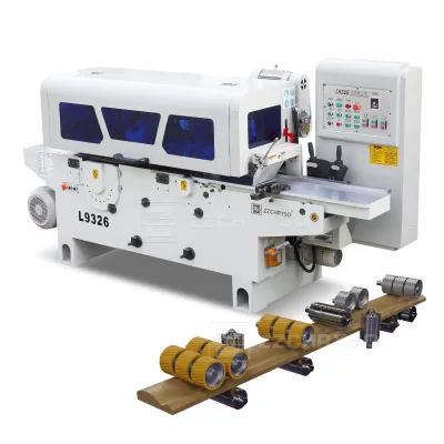 Woodworking Automatic Spiral Blades Forming Door Frame Six Spindles Four Side Moulder Machine