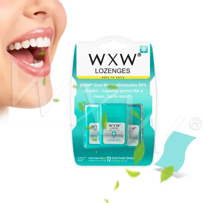 Custom Fresh Breath Dissolving Strips Breath Dissolving Mint Strips Oral Fresh Breath Lozenge Hot Selling