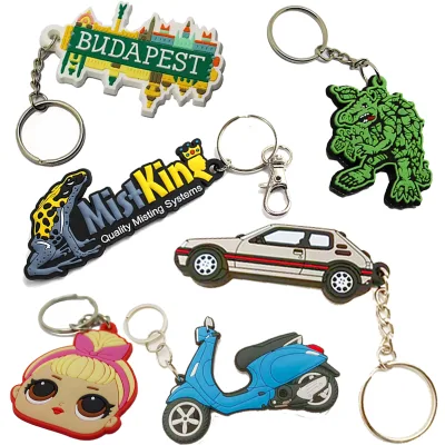 Keychain Inflatable Transparent Keychain Pvc Advertising Custom Printed Double Sided Customized Pvc Qr Code Keychain