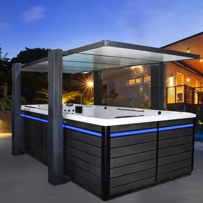 Hot Sale Steel Structure Electric Pool Cover Endless Swimming Pool Safety Feature That Keeps Out Rain and Other Elements