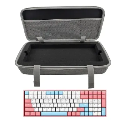 Shockproof Custom Logo EVA Computer Keyboard Kit Bag Travel Carrier Hard Shell Carrying Zipper Case OEM Protective Keyboard Case