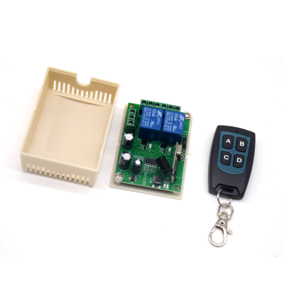 Four Channel Wireless Universal 12V Learn Code 433.92MHz/315Mhz RF Remote Control