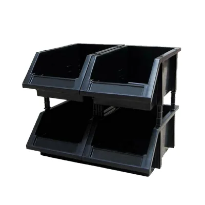 Stackable Anti-Static ESD Plastic Component Box, Conductive Storage Container for Industrial Use