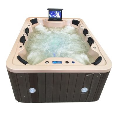 8 Person Use Freestanding Deluxe Hot Tub Outdoor Garden Spa