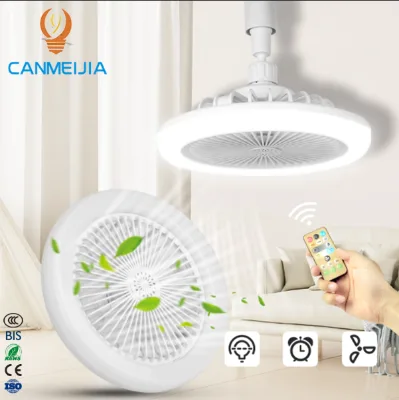 Ceiling Fans With Led Lights Remote Control for Bedroom Dimmable Invisible Ceiling Fan With Light/Lighting Fan/Fan Light Bulb