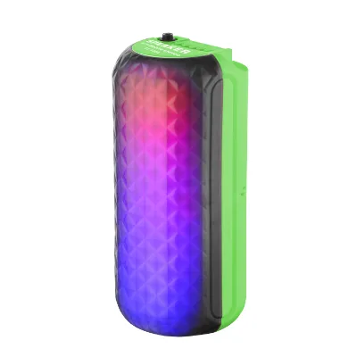 Worthy Mini Portable Karaoke Speaker with and Colorful Lights for Kids Adults Metal Active RGB