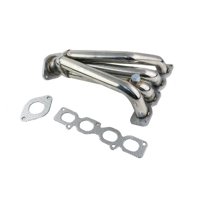VIOS / Dual VVTI Exhaust System Stainless Steel Exhaust Header Manifold with Sensor Bung Insertion Metal Gasket